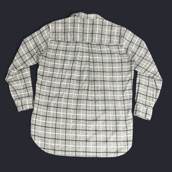 Frank & Eileen Classic Gray Checkered Shirt 🇮🇹 Italian-woven magic - Picture 4 of 7